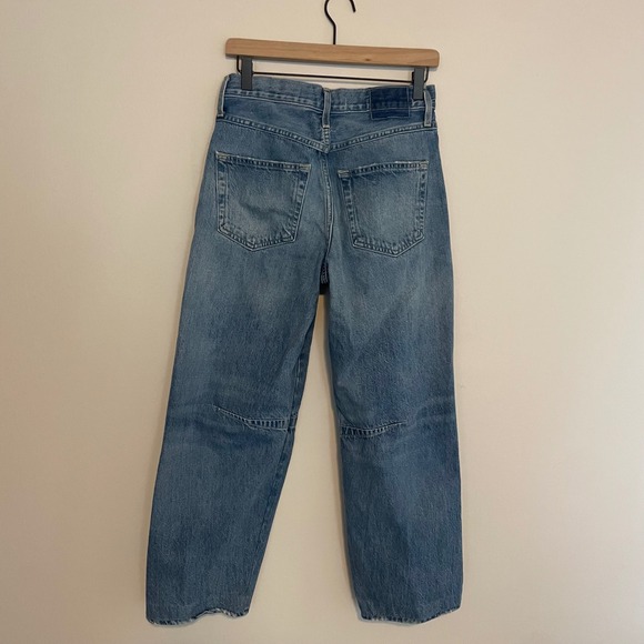 AMO Sandra Barrel Baggy jeans Wide 24 denim boho classic casual cotton - Picture 7 of 8